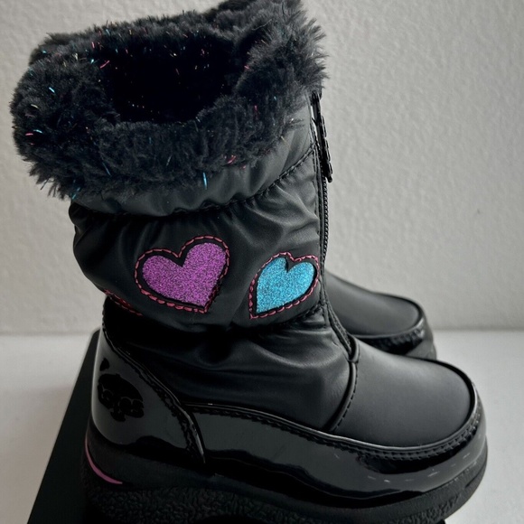 Host Pick! totes Allison Toddler Girls Sparkle, Waterproof Winter Boots 6T - Picture 4 of 9